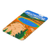 イエローストーンナショナルパークグランドプリズマティック春 マグネット (左側)