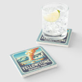 イエローストーンナショナルパークストーンコースター ストーンコースター (横)