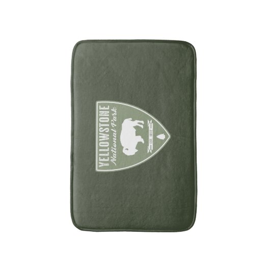 イエローストーンナショナルパークビソン バスマット (正面縦)
