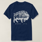 イエローストーンナショナルパークビソン Tシャツ (デザイン正面)