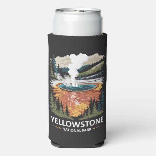 イエローストーンナショナルパークホット春 スリム缶クーラー (Seltzer裏面)