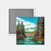 イエローストーンナショナルパークマニット マグネット (正面/裏面)