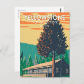 イエローストーンナショナルパークルーズベルトロッジキャビンズ ポストカード (正面/裏面)