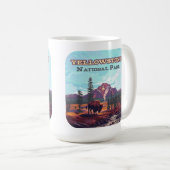 イエローストーンナショナルパークワイオミンビソンガイザー コーヒーマグカップ (正面右)