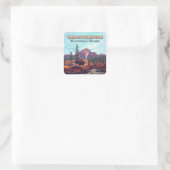 イエローストーンナショナルパークワイオミンビソンガイザー スクエアシール (バッグ)