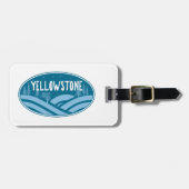 イエローストーンナショナルパークワイオミンモンタナアウトドア ラゲッジタグ (正面横)