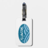 イエローストーンナショナルパークワイオミンモンタナアウトドア ラゲッジタグ (裏面縦)