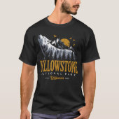 イエローストーンナショナル素晴らしパークウルフ Tシャツ (正面)