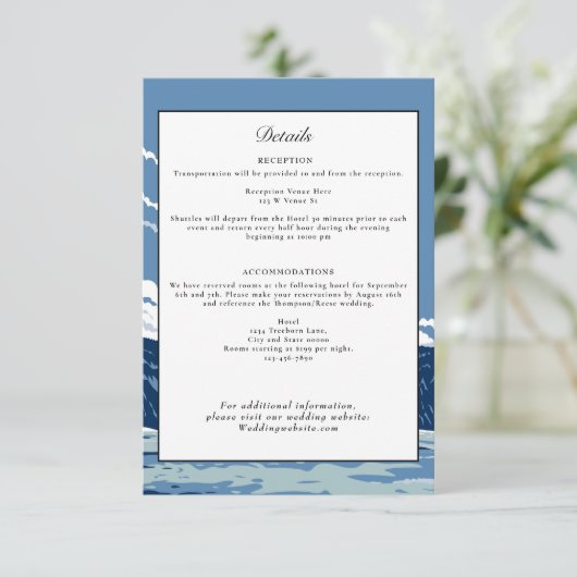 イエローストーンナショナル結婚パーク詳細レトロ 招待状 (スタンド正面)