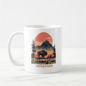 イエローストーンナテパーソナライズされたラルパークキャンピング コーヒーマグカップ (左)