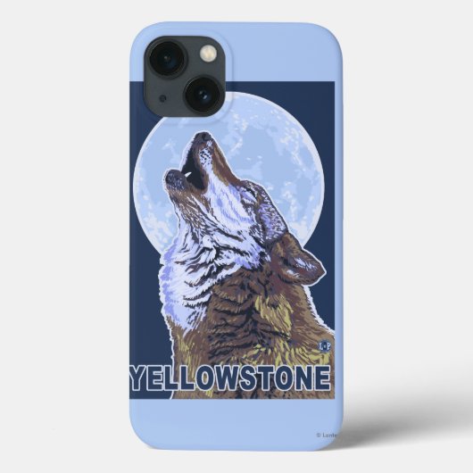 イエローストーンハウリングウルフ Case-Mate iPhoneケース (裏面)