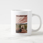 イエローストーンバイソンの場 ジャンボコーヒーマグカップ (右)