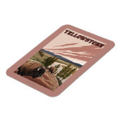 イエローストーンバイソンシーン マグネット (左側)