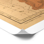 イエローストーンパークの地図1878 ポスター (角)