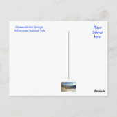 イエローストーンパークマンモスホット春ポストカード ポストカード (裏面)