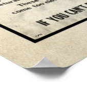 イエローストーンパークユーモアのあるNotice Bear 1959 ポスター (角)