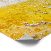 イエローストーンパーク抽象芸術インティール(緑がかった色)とイエロー ポスター (角)