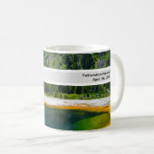 イエローストーンパーソナライズされた国立公園ワイオミングUSA コーヒーマグカップ (正面右)