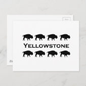 イエローストーンビソンロゴ ポストカード (正面/裏面)