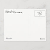 イエローストーンビソン&ゲイザーポストカード ポストカード (裏面)
