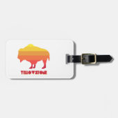 イエローストーンビソン ラゲッジタグ (正面横)