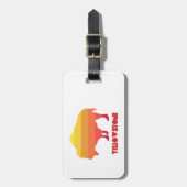 イエローストーンビソン ラゲッジタグ (正面縦)