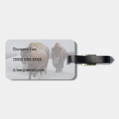 イエローストーンビソン ラゲッジタグ (裏面横)