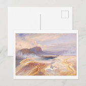 イエローストーンブルー素晴らし春ヴィンテージリトグラフ ポストカード (正面/裏面)