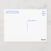 イエローストーンプリズマティック春ワイオミング,米国 ポストカード (裏面)