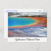 イエローストーンプリズムス春ワイオミンポストカード ポストカード (正面/裏面)