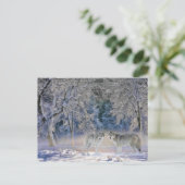 イエローストーンポストカードの狼 ポストカード (スタンド正面)