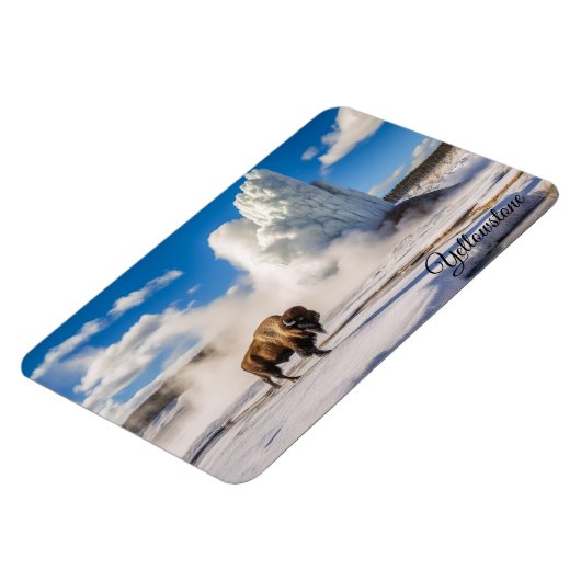 イエローストーンマグネットバッファローゲイザー マグネット (左側)