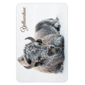 イエローストーンマグネットバッファロー マグネット (縦)