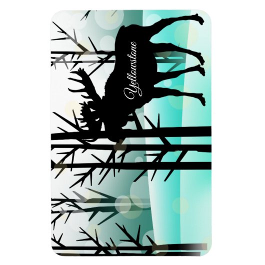 イエローストーンマグネットムース マグネット (縦)