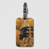 イエローストーンラゲッジタグベアー ラゲッジタグ (正面縦)