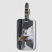 イエローストーンラゲッジタグベアー ラゲッジタグ (正面縦)