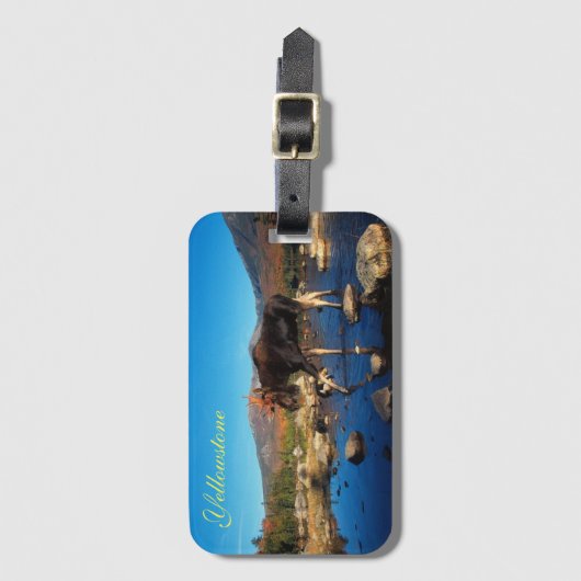 イエローストーンラゲッジタグムース ラゲッジタグ (正面縦)