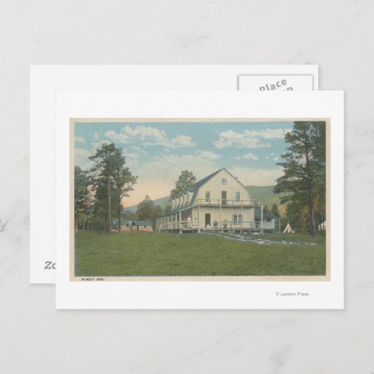 イエローストーンワイビューオブピニーイン ポストカード (正面/裏面)