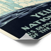 イエローストーンヴィンテージ旅行 ポスター (角)