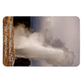 イエローストーン公園の忠実な老人 マグネット (横)