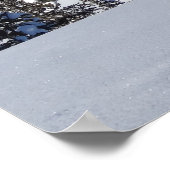 イエローストーン冬の風景写真 ポスター (角)