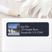 イエローストーン冬の風景写真 ラベル (インサイチュ)