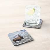 イエローストーン冬山のバイソン コースター (右側)