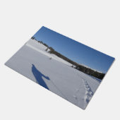 イエローストーン国立公園でのスノーシュー ドアマット (アングル)