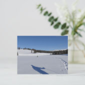 イエローストーン国立公園でのスノーシュー ポストカード (スタンド正面)