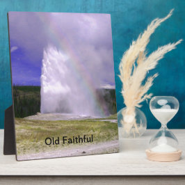 イエローストーン国立公園に忠実 フォトプラーク