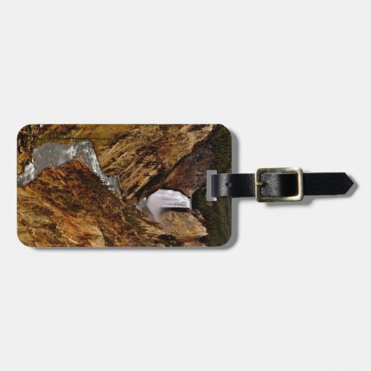 イエローストーン国立公園のイエローストーンの秋 ラゲッジタグ (正面横)