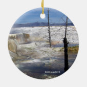 イエローストーン国立公園のオーナメント セラミックオーナメント (裏面)