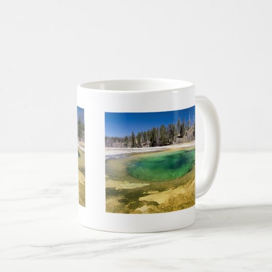 イエローストーン国立公園のカスタマイズ可能な贈り物 コーヒーマグカップ (正面右)