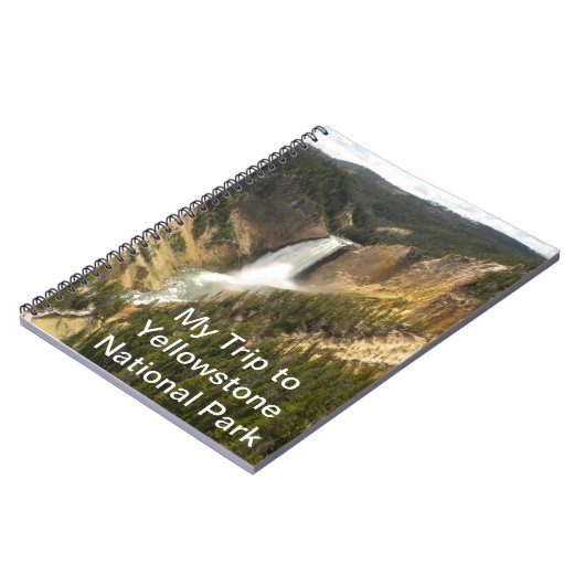 イエローストーン国立公園のノートへの私の旅行 ノートブック (左側)